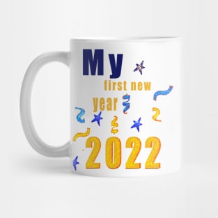 New year baby outfit 2022- New Year’s gifts for babies, men and women. My first new year 2022 Mug